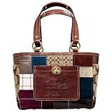 Coach Holiday Patchwork Gallery Tote Purse 11358