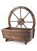 Wooden Cartwheel Garden Planter