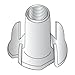 1/4-20 X 5/16" 4 Prong Tee Nuts/18-8 Stainless Steel (Carton: 1,000 pcs)