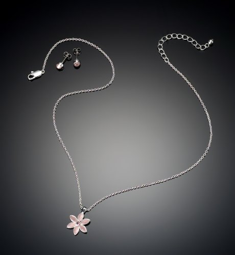 Catseye Flower Necklace & Studs
