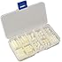 U-Mest(TM) M3 Nylon Hex Spacers Screw Nut Stand-off Plastic Accessories Assortment with Plastic Box White 120pcs