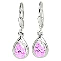 SilberDream Ohrringe Tr�ne rosa 925 Sterling Silber Ohrh�nger SDO520P