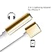 IPhone 7 / 7 Plus 2 in 1 Lightning Charging Port Extension Cable 3.5mm Headphone Adapter and for Apple Devices Converter and Audio Jack,No Music Control, Not Suitable for IOS10.3 System