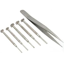 6 Watchmakers Screwdrivers Tweezers Jeweler Repair Tool