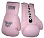 Pink Lace up Boxing Gloves