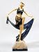 Art Deco Dancer Lady Charlotte Statue, 9 1/2-inch