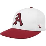 Zephyr Arkansas Razorbacks White-Cardinal Logo Chopped 32/5 Fitted Hat (7 1/4)