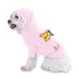 Bring On The Naked Video Gamers Hooded (Hoody) T-Shirt with pocket for your Dog or Cat Large Pink