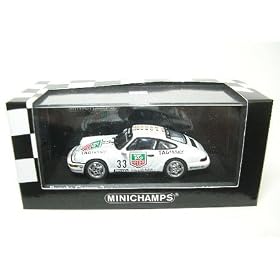 Porsche 911 Carrera Cup Mika Hakkinen 1993 in White (1:43 scale) Diecast Model Car
