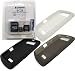 Combo of Black, Smoke Gray, White Silicone Skin Cover Case and Kingston 4GB microSDHC Class 4 Memory Card with miniSD, SD Adapter for Blackberry 9530 9500 Storm Thunder Image