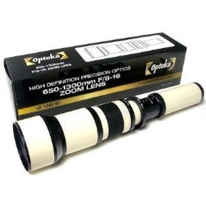 Opteka 650-1300mm high definition telephoto zoom lens for canon e…