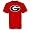Georgia Bulldogs Red Giant Logo T-shirt