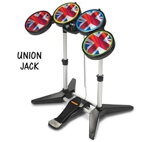 Rock Band Drum Skins, Fits Xbox 360 / PS3 / PS2 / WII Rockband Drums - Union Jack
