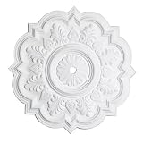 Capital Lighting 79477 Queen Anne 21-Inch Ceiling Medallion, Paintable White Finish