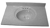Crane Plumbing Deluxe Astra-Lav 31-by-22-Inch Cultured Marble Centerset Recessed Lavatory Sink, White #ASTRA3722
