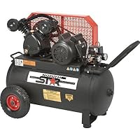 - NorthStar Belt Drive Single-Stage Portable Air Compressor - 2 HP, 20-Gallon, Horizontal, 5.5 CFM