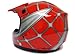 TMS Youth Kids Red Spider Net Dirt Bike Atv Motocross Helmet W/goggles/gloves (Small)