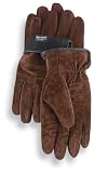 2 pairs 40 Gram Thinsulate Insulation Goatskin Leather Work Gloves Brown