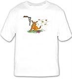 T-shirt with hunting, binoculars, wildlife, scratch, dog, itch, hunter by SHOPZEUS