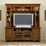 New Generation Entertainment Center in Medium Oak
