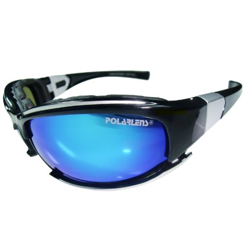 POLARLENS P15 BLUE Sunglasses / Cycling glasses / Highly Flexable Sports Sunglasses / Optical Quality Lenses / FLASH-MIRROR REVO BLUE / ANTI-FOG coating / Microfiber cleaning bag !