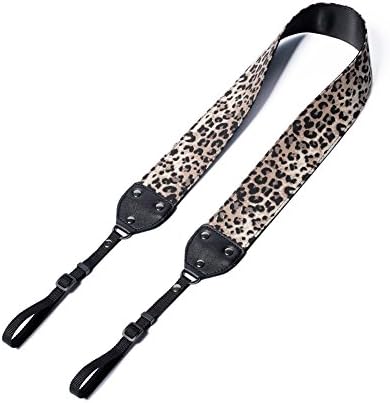 Vallcent 2 inch Width Sexy Modern Leopard Pattern Camera Neck Shoulder Strap