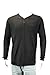 V-Neck Henley Thermal Black. Size: MD