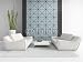 Wallmonkeys Peel and Stick Wall Decals - Modern Interior with Two White Sofas - Removable Graphic
