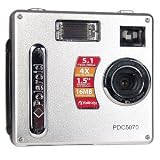 Polaroid - Polaroid PDC 5070 5.1MP 4x Digital Zoom Camera (Silver)