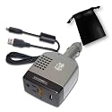 Pro Series Car Travel Power Adapter / Charger Features USB port & Standard 110v outlet w/ bonus cable for all USB compatible devices