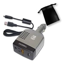 Pro Series Car Travel Power Adapter / Charger Features USB port & Standard 110v outlet w/ bonus cable for all USB compatible devices