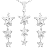Tressa Sterling Silver Cubic Zirconia Star Set
