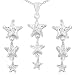 Tressa Sterling Silver Cubic Zirconia Star Set