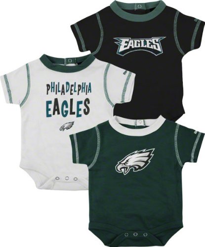 Philadelphia Eagles Infant 3-Piece Creeper Set