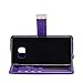 Samsung Galaxy Note 7 Case - IZENGATE [Classic Series] Wallet Cover PU Leather Flip Folio with Stand (Purple)