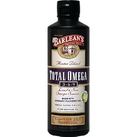Click here to buy Barlean's Organic Oils Total Omega 3-6-9, 16-Ounce Bottle by Barlean's Organic Oils.