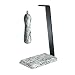 Rogar 0406 Granite Table Stand and Handle Set - White Wave