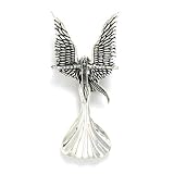 Sterling Silver Storm Caller Angel Fairy Pendant By Amy Brown