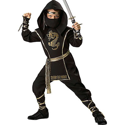 Boys Ninja Warrior Costume - Medium