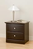 Prepac Regency Espresso 2-Drawer Night Table