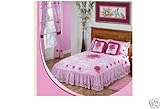 Rosy Rose Pink Bedspread Bedding Sheets Set Twin