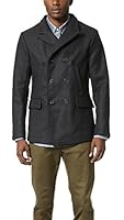 Billy Reid Men's Wool Peak Lapel Pea Coat