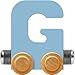 NameTrain Pastel Letter Car G - Made in USA (Blue)