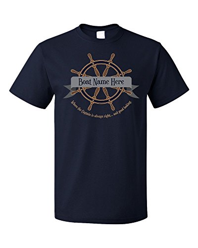 [YOUR BOAT NAME] | Where Captain is always Right (& Good Looking) Unisex T-shirt