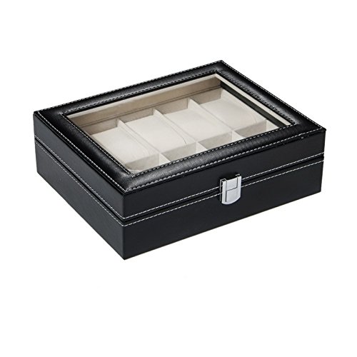 HOUSWEETY 腕時計収納ケース 10本用 ブラック