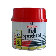 NIGRIN F�llspachtel 250g, Zweikomponentenspachtel auf Polyesterbasis, zum Ausgleichen und Gl�tten von Vertiefungen/Beulen, Inkl. Tube 5 gr. H�rter.