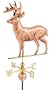 27" Luxury Polished Copper Into the Forest Standing Deer Weathervane