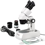 AmScope 20X-40X-80X Binocular Stereo Dissecting Microscope with 2MP USB Camera