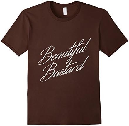 Men's Beautiful Bastard Shirt Medium Brown