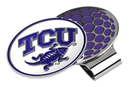 Texas Christian Horned Frogs Tcu Ncaa Hat Golf Clip With Ball Marker